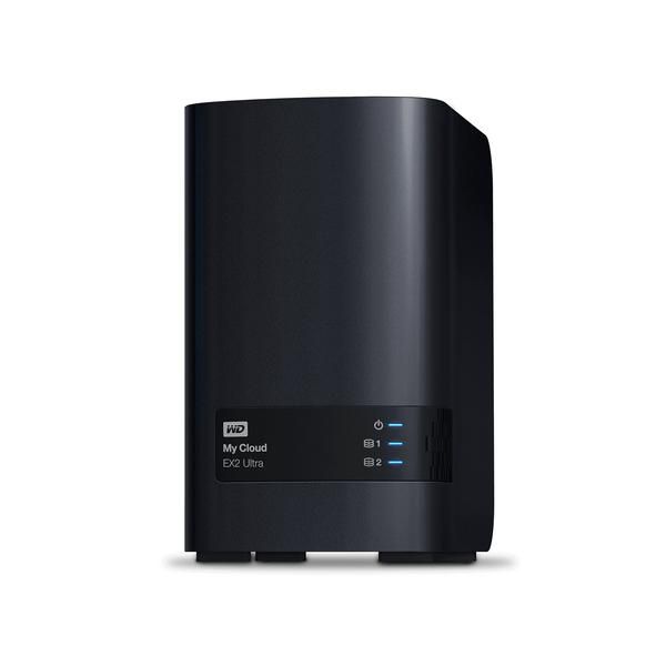 Western Digital My Cloud EX2 Ultra NAS Desktop Marvell Armada 385 Armada 385 1 GB DDR3 32 TB HDD Black