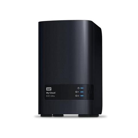 Western Digital My Cloud EX2 Ultra NAS Desktop Marvell Armada 385 Armada 385 1 GB DDR3 32 TB HDD Black