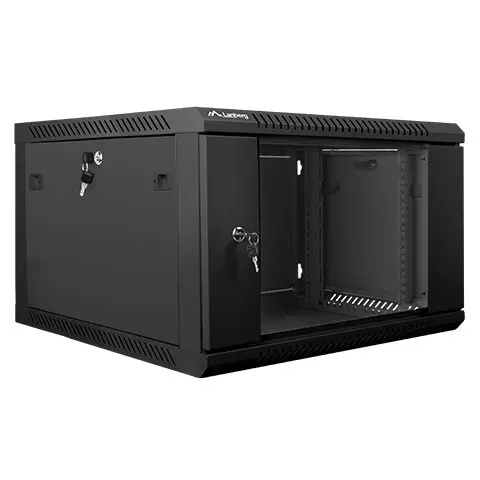 Lanberg WF01-6606-10B rack cabinet 6U Wall mounted rack Black
