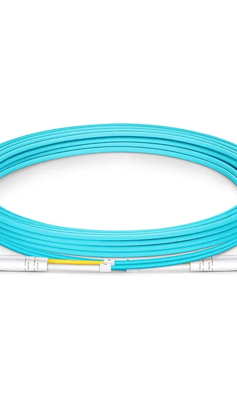 3M (10FT) LC UPC TO LC UPC DUPLEX OM3 MULTIMODE PVC (OFNR) 2.0MM FIBER OPTIC PATCH CABLE