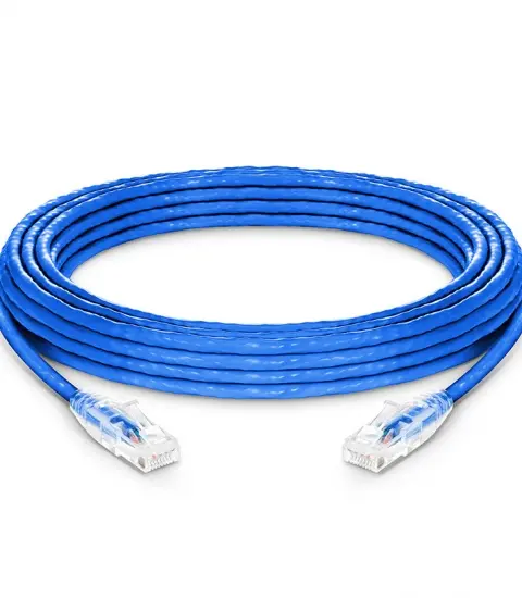 35FT (10.7M) CAT6 SNAGLESS UNSHIELDED (UTP) PVC CM ETHERNET NETWORK PATCH CABLE, BLUE