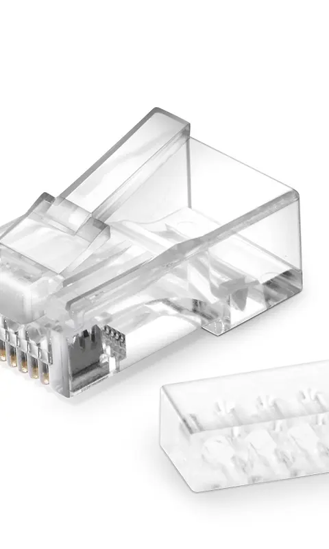 CAT6 RJ45 STANDARD MODULAR PLUGS (TWO-PIECE SUIT), UNSHIELDED (UTP) NETWORK CONNECTORS - RJ45 PLUGS - PACK OF 50