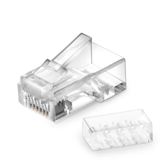 CAT6 RJ45 STANDARD MODULAR PLUGS (TWO-PIECE SUIT), UNSHIELDED (UTP) NETWORK CONNECTORS - RJ45 PLUGS - PACK OF 50