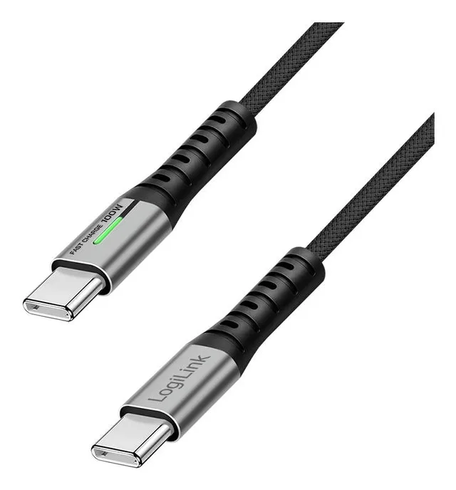 LogiLink CU0430 USB cable USB 3.2 Gen 2x2 0.3 m USB C 20 Gbit/s 100 W Black