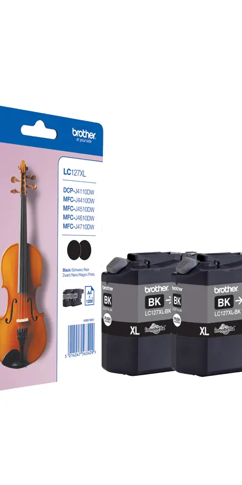 Brother LC127XLBKBP2 ink cartridge 2 pc(s) Original Black