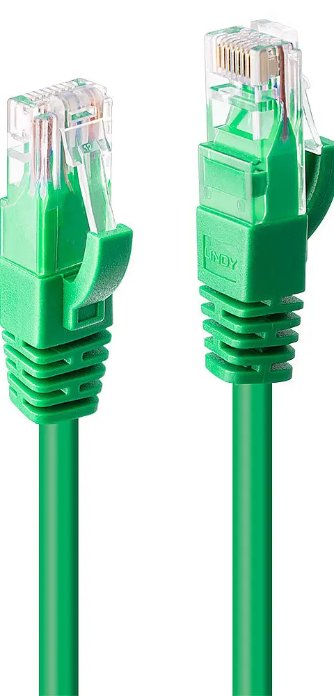Lindy 0.5m Cat.6 U/UTP Network Cable, Green