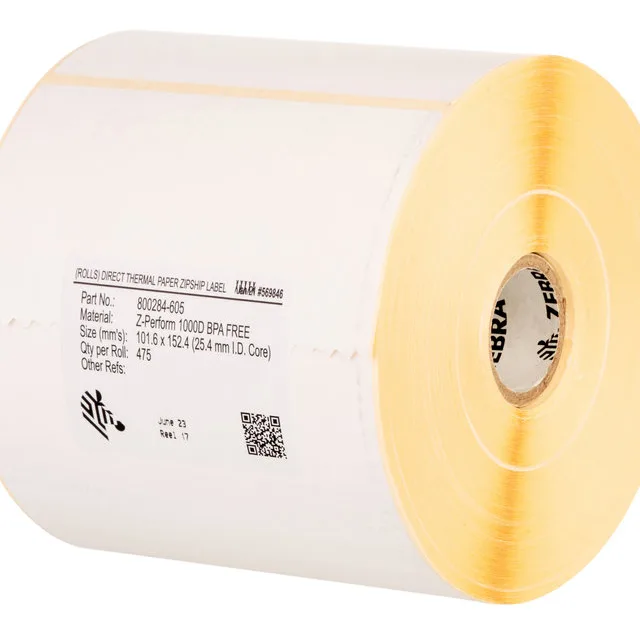 Zebra Z-Perform 1000T White Self-adhesive printer label