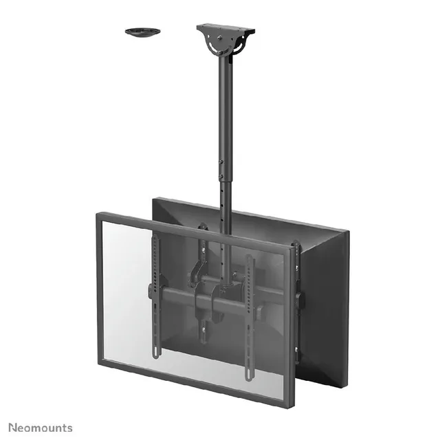 Neomounts NM-C440DBLACK Dual monitor/TV mount ceiling 32-60" - h 56-91 cm