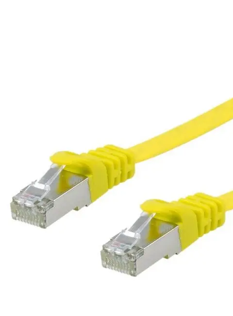 Equip Cat.6A U/FTP Flat Patch Cable, 5.0m, Yellow