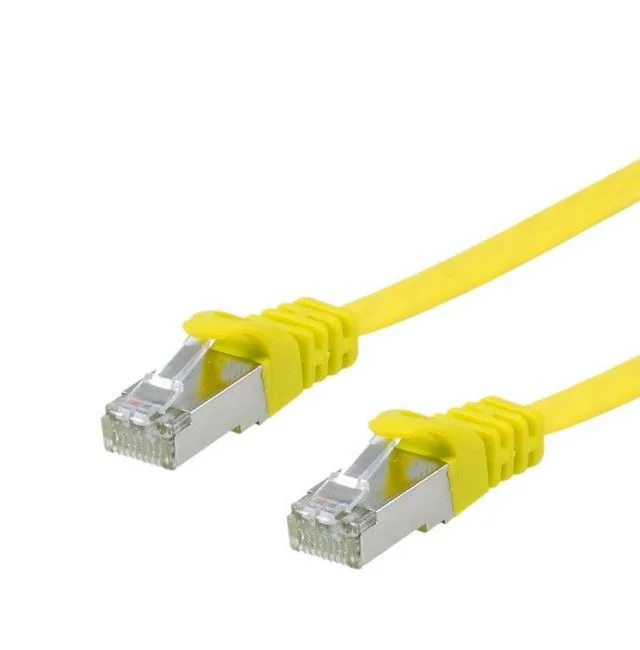 Equip Cat.6A U/FTP Flat Patch Cable, 5.0m, Yellow