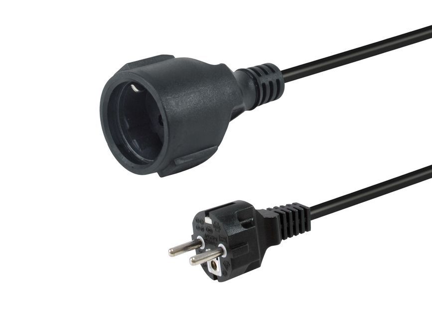 Equip 112181 power cable Black 3 m CEE7/7 CEE7/3