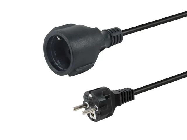 Equip 112181 power cable Black 3 m CEE7/7 CEE7/3