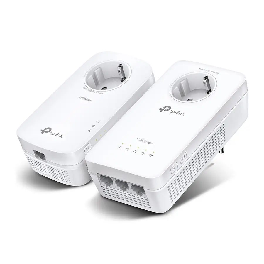 TP-Link TL-WPA1300P KIT 1300 Mbit/s Ethernet LAN Wi-Fi White 2 pc(s)