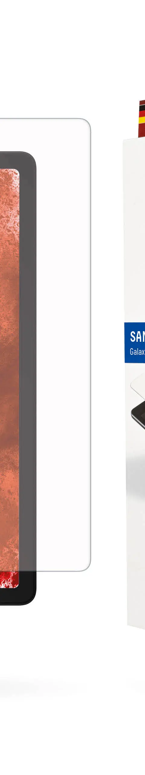 Displex Tablet Glass (9H) for Samsung Galaxy Tab A11+/A9+, Eco Mounting Frame, unbreakable
