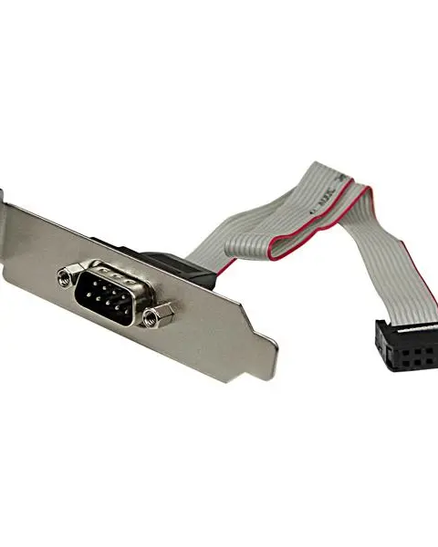 StarTech.com 9 Pin Serial Male to 10 Pin Motherboard Header LP Slot Plate