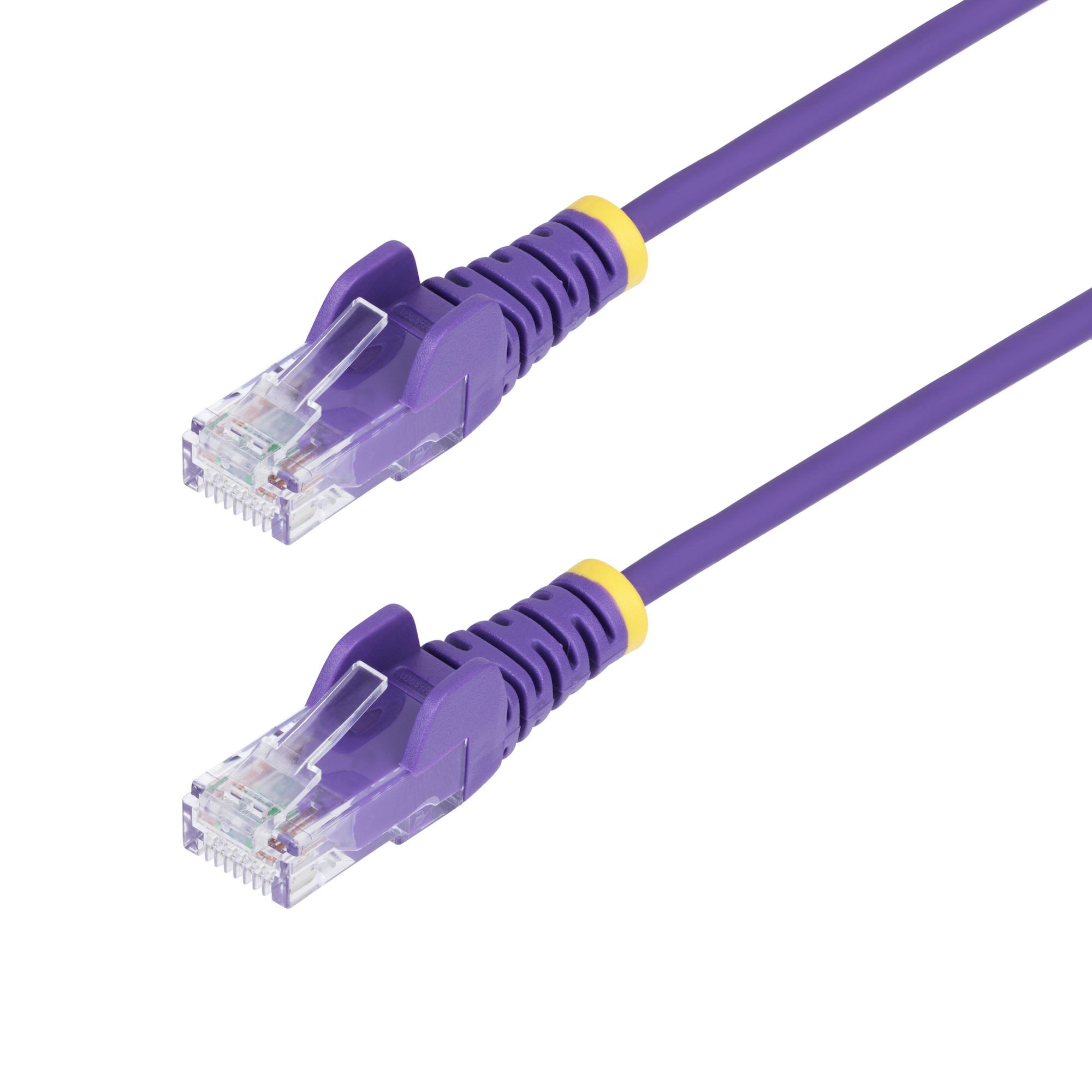 StarTech.com 7m Purple Slim CAT6 Ethernet Cable, Snagless, 100W PoE, UTP, LSZH, 28AWG Pure Bare Copper Wire, Slim RJ45 Network Patch Cord w/Strain Reliefs, Individually Tested