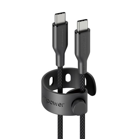 PanzerGlass empower™ by ® Racing 240W USB-C to USB-C Cable | USB 2.0 | 1.2M | Space Black