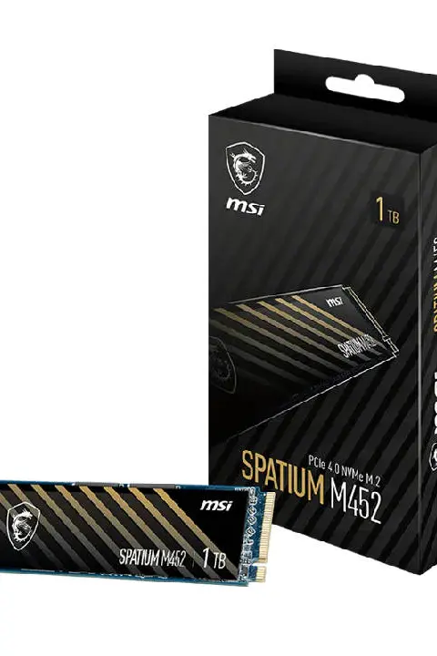 MSI SPATIUM M452 PCIE 4.0 NVME M.2 1TB internal solid state drive PCI Express 4.0 3D NAND