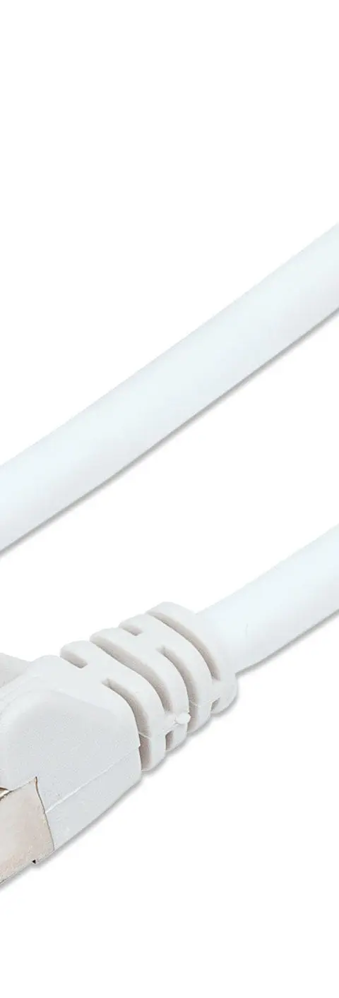 Intellinet Network Patch Cable, Cat6, 3m, White, Copper, S/FTP, LSOH / LSZH, PVC, RJ45, Gold Plated Contacts, Snagless, Booted, Lifetime Warranty