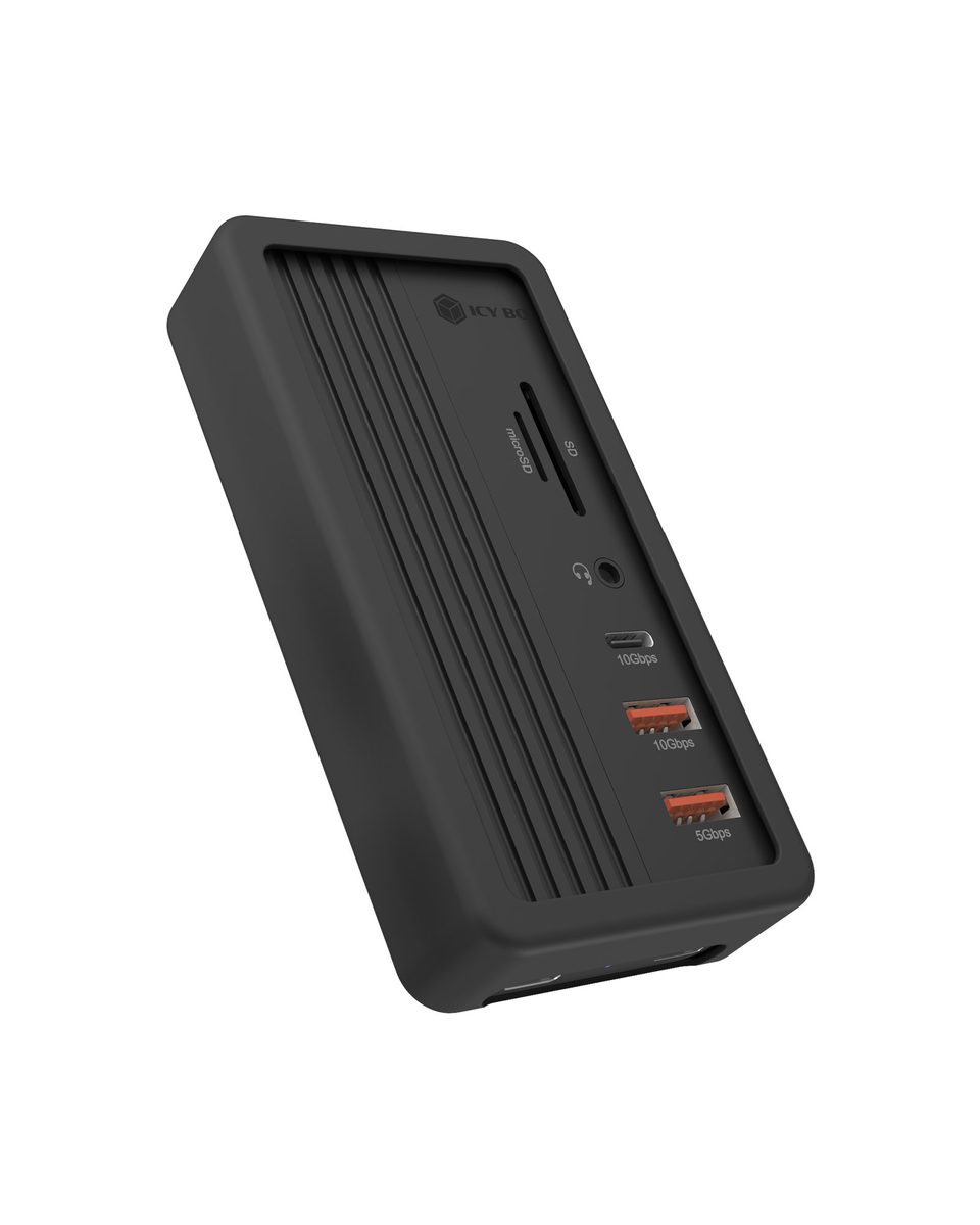ICY BOX IB-DK4072M-CU31 USB 3.2 Gen 2 (3.1 Gen 1) Type-C Black
