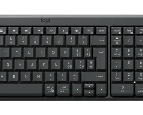 Logitech MK250 Compact Bluetooth Wireless Combo keyboard Mouse included Universal RF Wireless + Bluetooth Italian Graphite