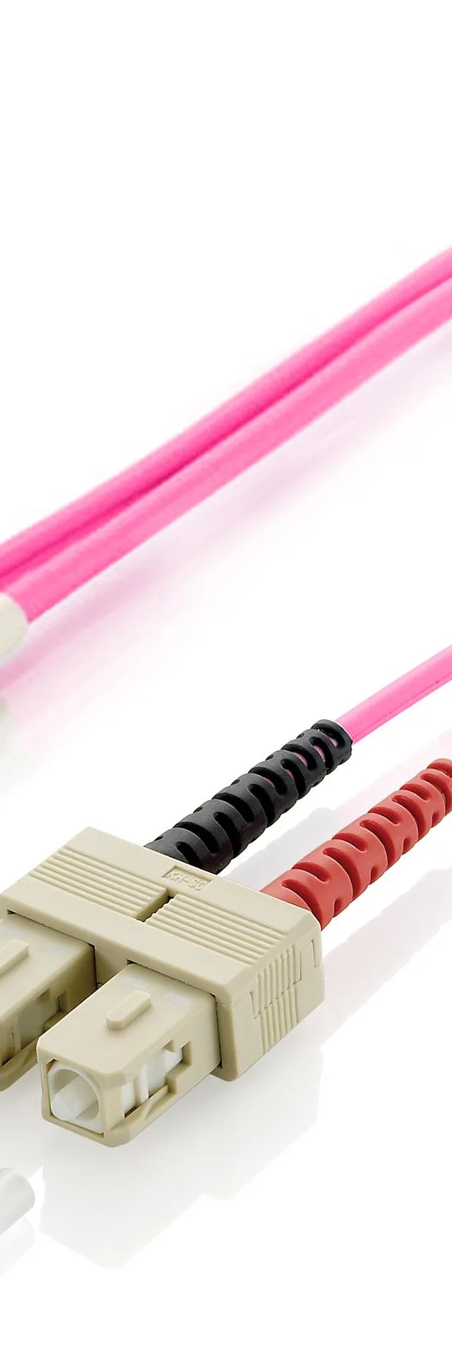 Equip LC/SC Fiber Optic Patch Cable, OM4, 3m