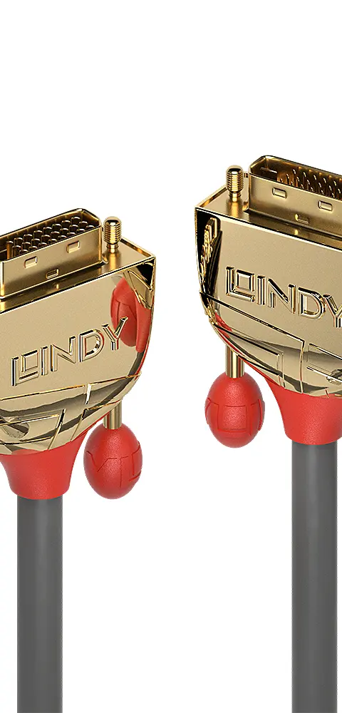 Lindy 0.5m DVI-D Dual Link Cable, Gold Line