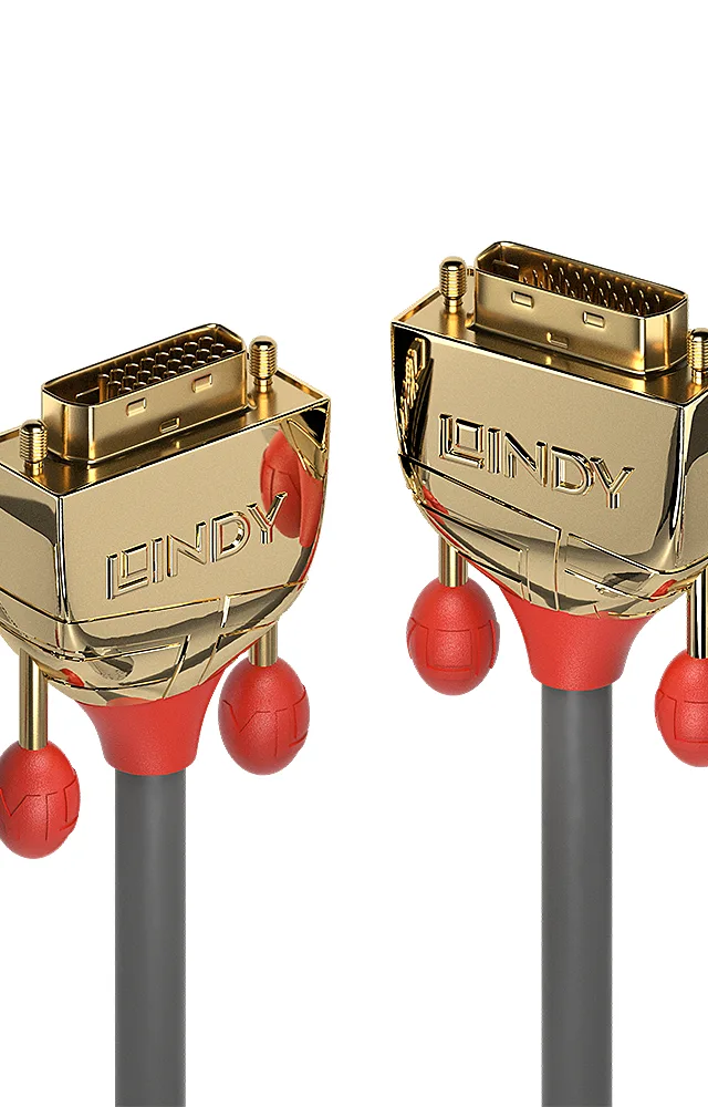 Lindy 0.5m DVI-D Dual Link Cable, Gold Line
