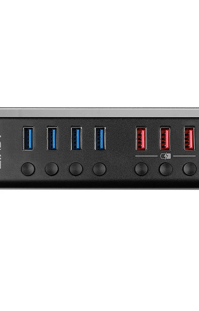 Lindy 4 Port USB 3.0 Hub with 3 Quick Charge 3.0 Ports