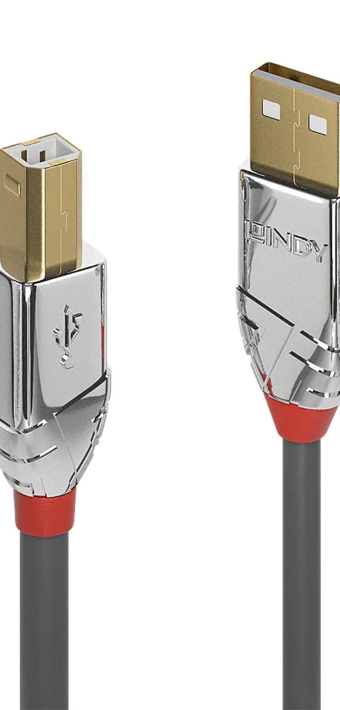 Lindy 2m USB 2.0 Type A to B Cable, Cromo Line