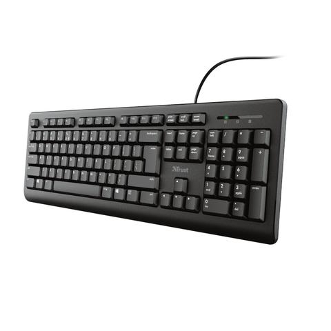 Trust Primo keyboard Universal USB German Black