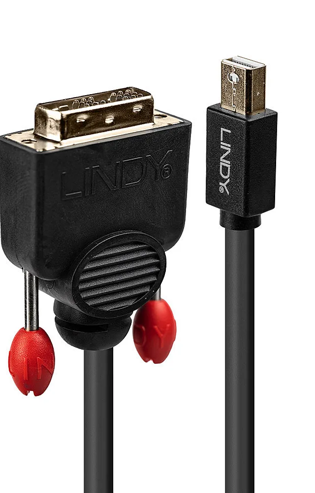 Lindy 3m Mini DisplayPort to DVI Cable, Black
