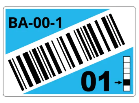 Brother LTZ15075FCB self-adhesive label Rectangle Light Blue