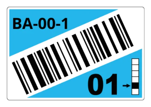 Brother LTZ15075FCB self-adhesive label Rectangle Light Blue
