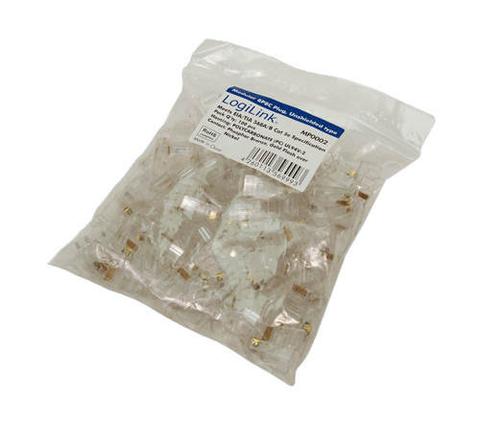 LogiLink MP0002 wire connector RJ-45 Transparent
