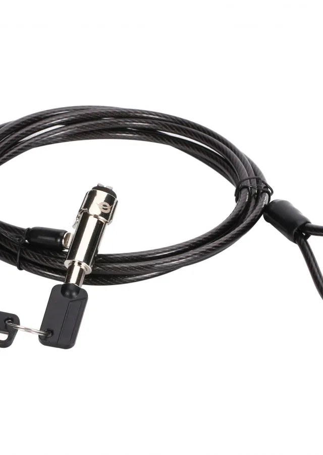 Conceptronic CUSTODIO02BN Keyed Laptop Lock, Nano Security Slot, 1.8m