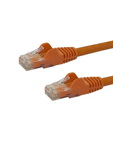 StarTech.com 7m CAT6 Ethernet Cable - Orange CAT 6 Gigabit Ethernet Wire -250MHz 100W PoE RJ45 UTP Network/Patch Cord Snagless w/Strain Relief Individually Tested