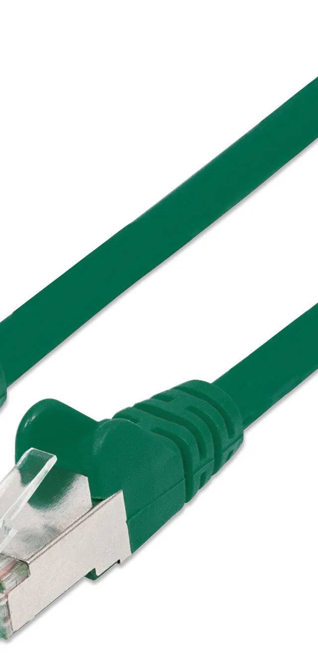 Intellinet Network Patch Cable, Cat6, 7.5m, Green, Copper, S/FTP, LSOH / LSZH, PVC, RJ45, Gold Plated Contacts, Snagless, Booted, Lifetime Warranty