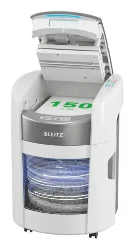 Leitz IQ OptiMax Autofeed Home Office 150 P4 Cross Cut Paper Shredder