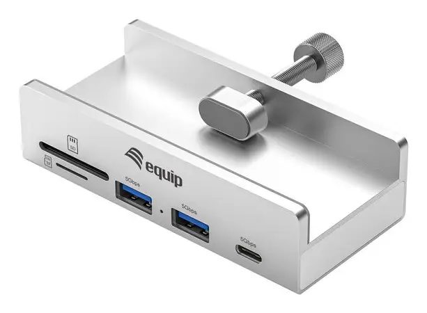 Equip 128968 interface hub USB 3.2 Gen 1 (3.1 Gen 1) Type-A 5000 Mbit/s Aluminium