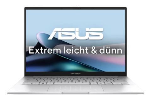 ASUS Zenbook 14 OLED UX3405CA-QD1302W Intel Core Ultra 7 255H Laptop 35.6 cm (14") WUXGA 16 GB LPDDR5x-SDRAM 1 TB SSD Wi-Fi 7 (802.11be) Windows 11 Home German Silver