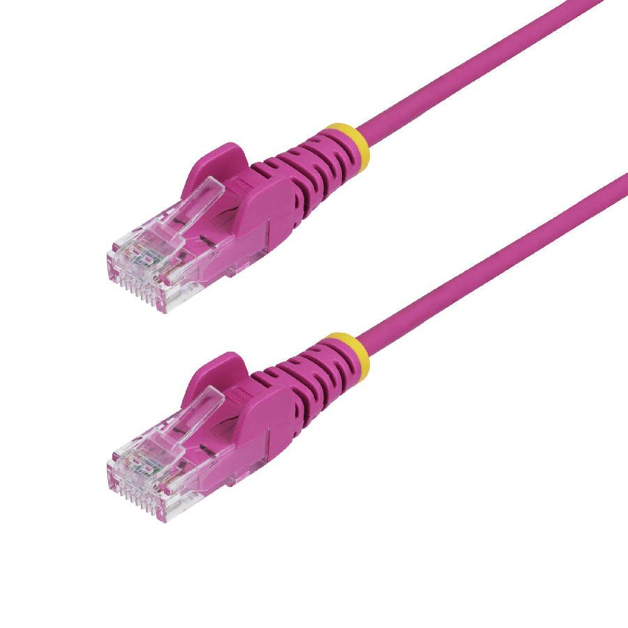 50cm Pink Slim CAT6 Ethernet Cable
