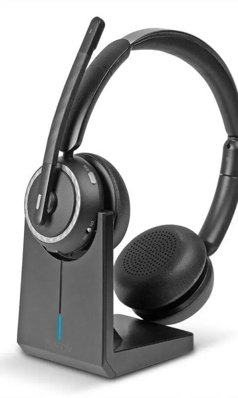 Lindy L118 Wireless Noise Cancelling Headset & Charging Base