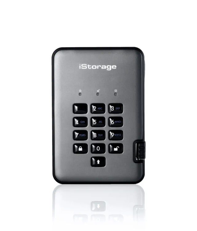 iStorage diskAshur PRO² SSD 1TB | Secure Portable Solid State Drive |FIPS 140-2 Level 2, NCSC CPA, NLNCSA BSPA & NATO Restricted | AES-XTS 256-bit Hardware Encryption | PIN protected | OS & Platform Independent |GDPR, TAA Compliant|Brute force hack defence | Dust/Water Resistant