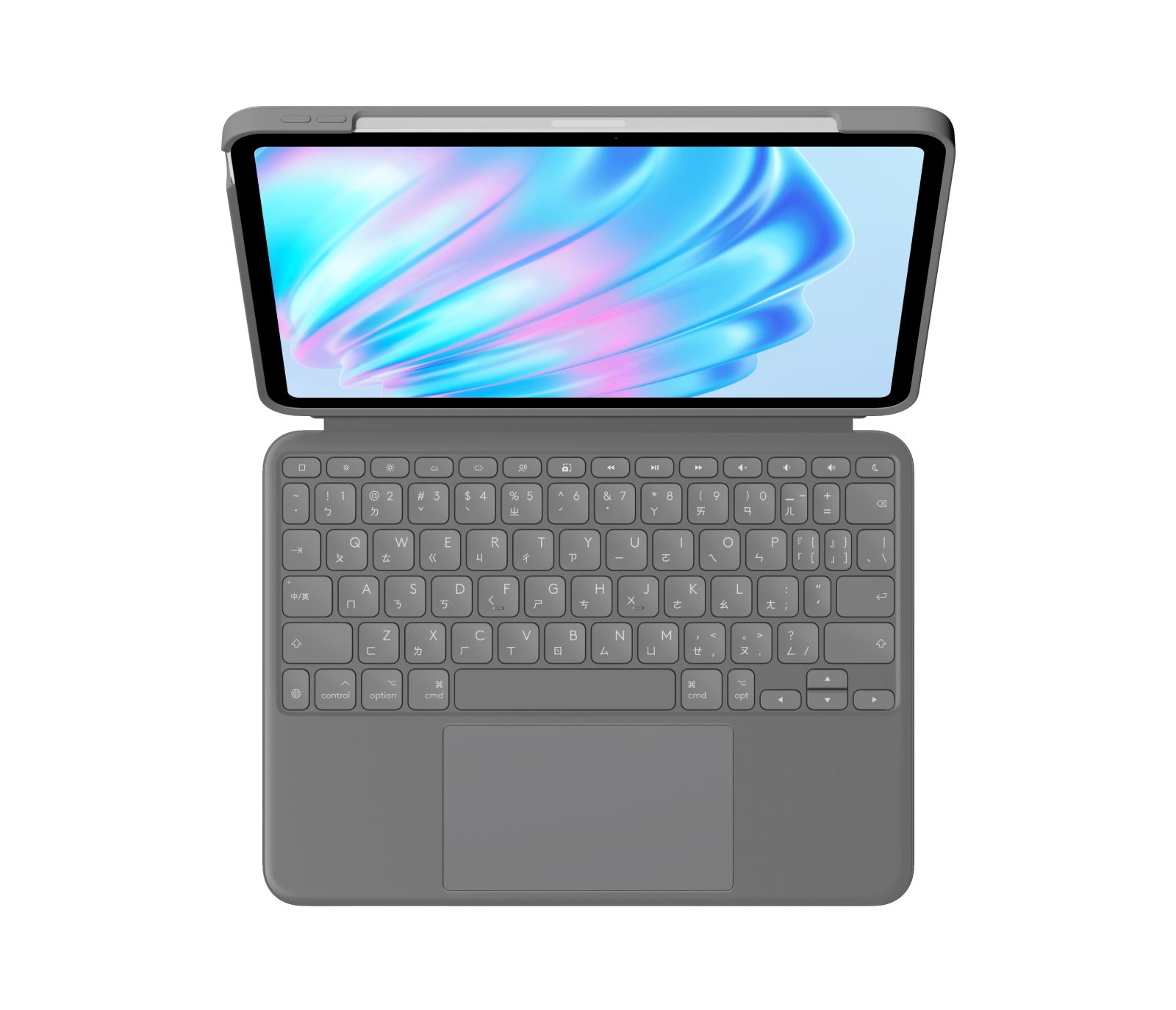 Logitech Combo Touch QWERTZ Swiss Smart Connector Grey