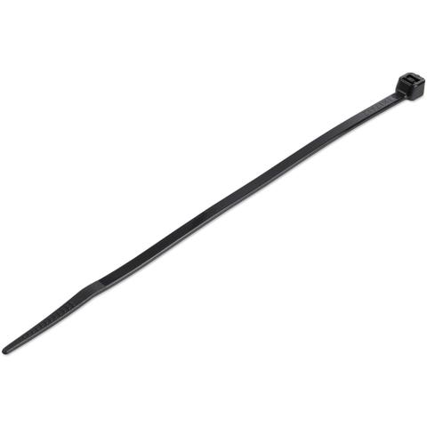 StarTech.com 100-Pack 6"(15cm) Cable Ties - 1/8"(3.6mm) wide, 1-3/8"(39mm) Bundle Diameter, 40lb(18kg) Tensile Strength, Nylon Self Locking Zip Ties with Curved Tip, UL Listed, Black - TAA