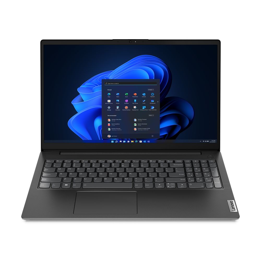 Lenovo V15 G4 ABP AMD Ryzen™ 7 5825U Laptop 39.6 cm (15.6") Full HD 8 GB DDR4-SDRAM 256 GB SSD Wi-Fi 6 (802.11ax) Windows 11 Pro German Black