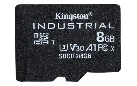 Kingston Technology 8GB microSDHC Industrial C10 A1 pSLC Card Single Pack w/o Adapter