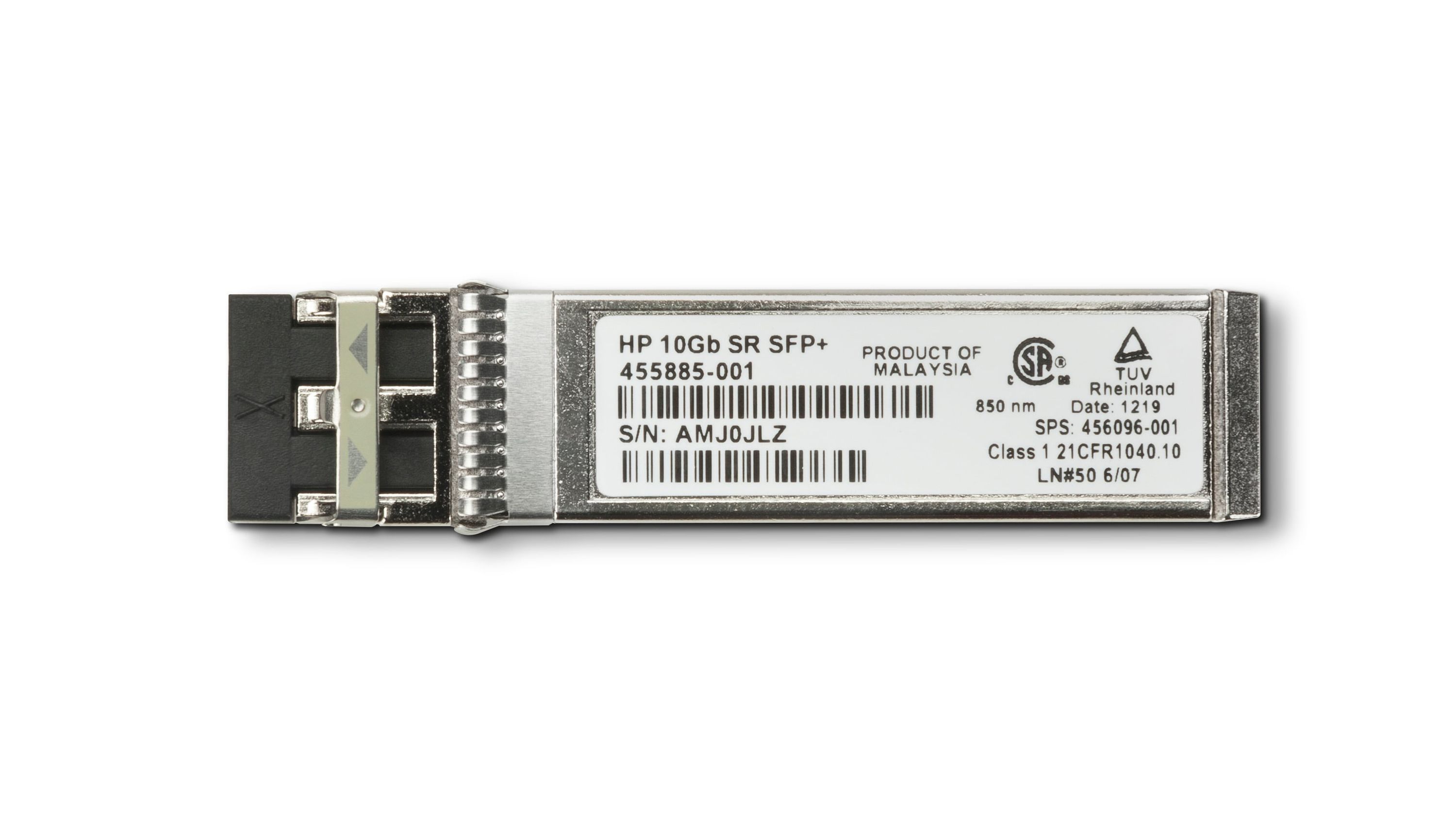 HP Intel 10GbE SFP+ network transceiver module Fiber optic 10000 Mbit/s SFP+ 850 nm