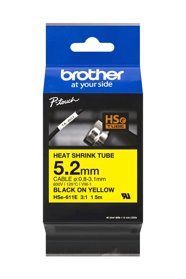 Brother HSE-611E label-making tape